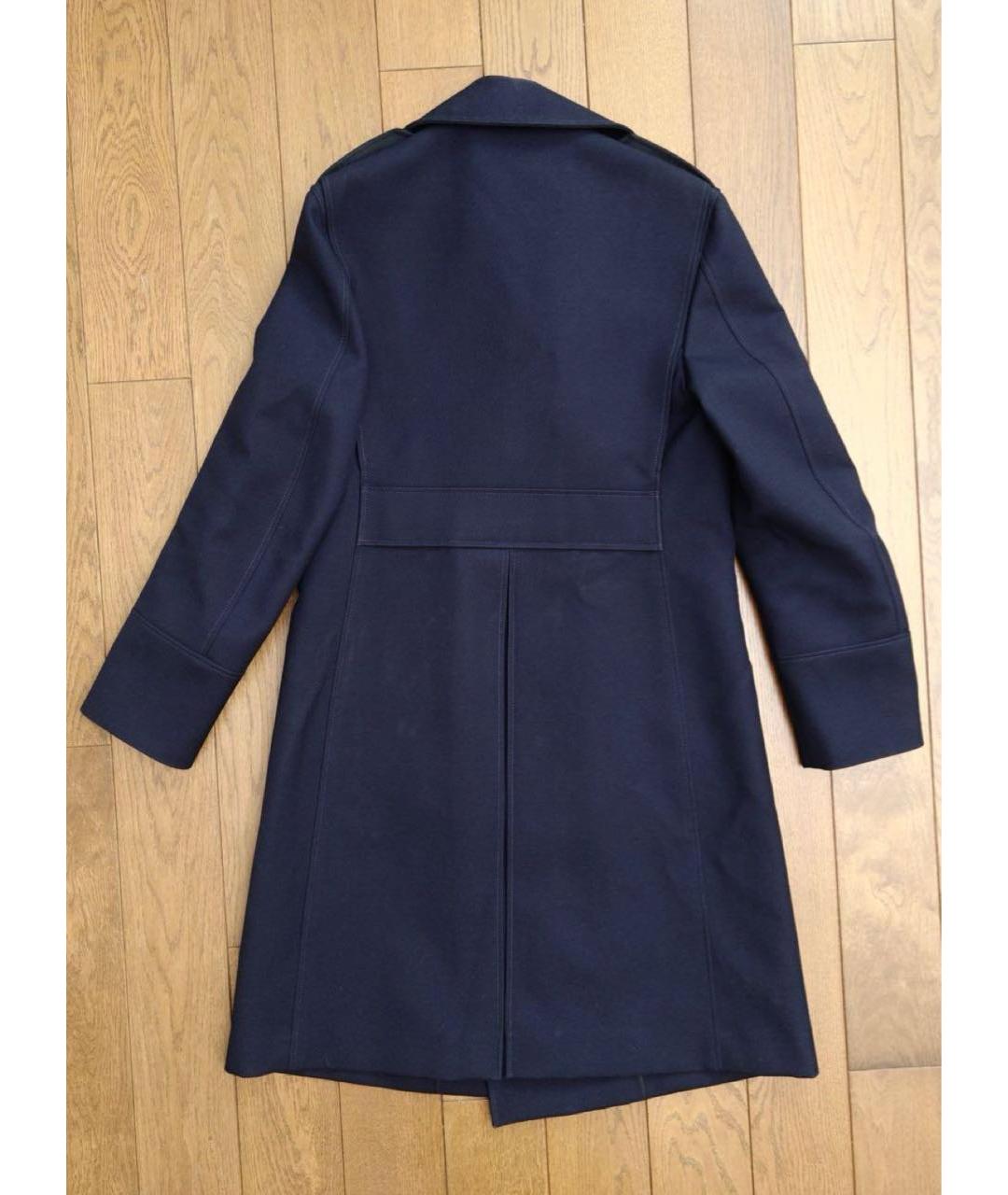 GUCCI Темно-синее шерстяное пальто, фото 3
