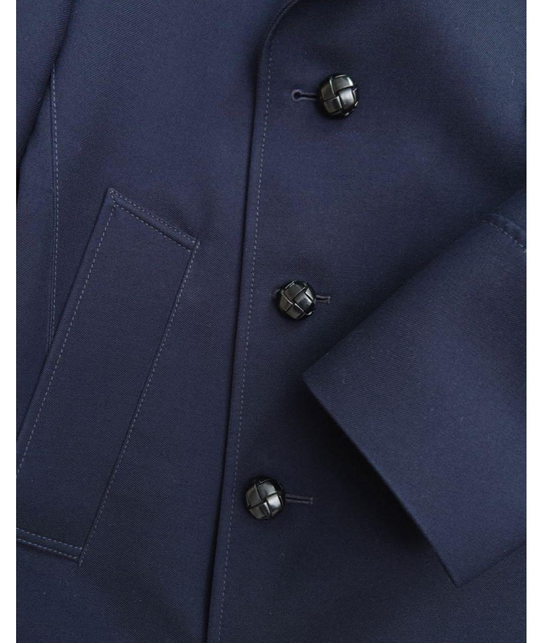 GUCCI Темно-синее шерстяное пальто, фото 7