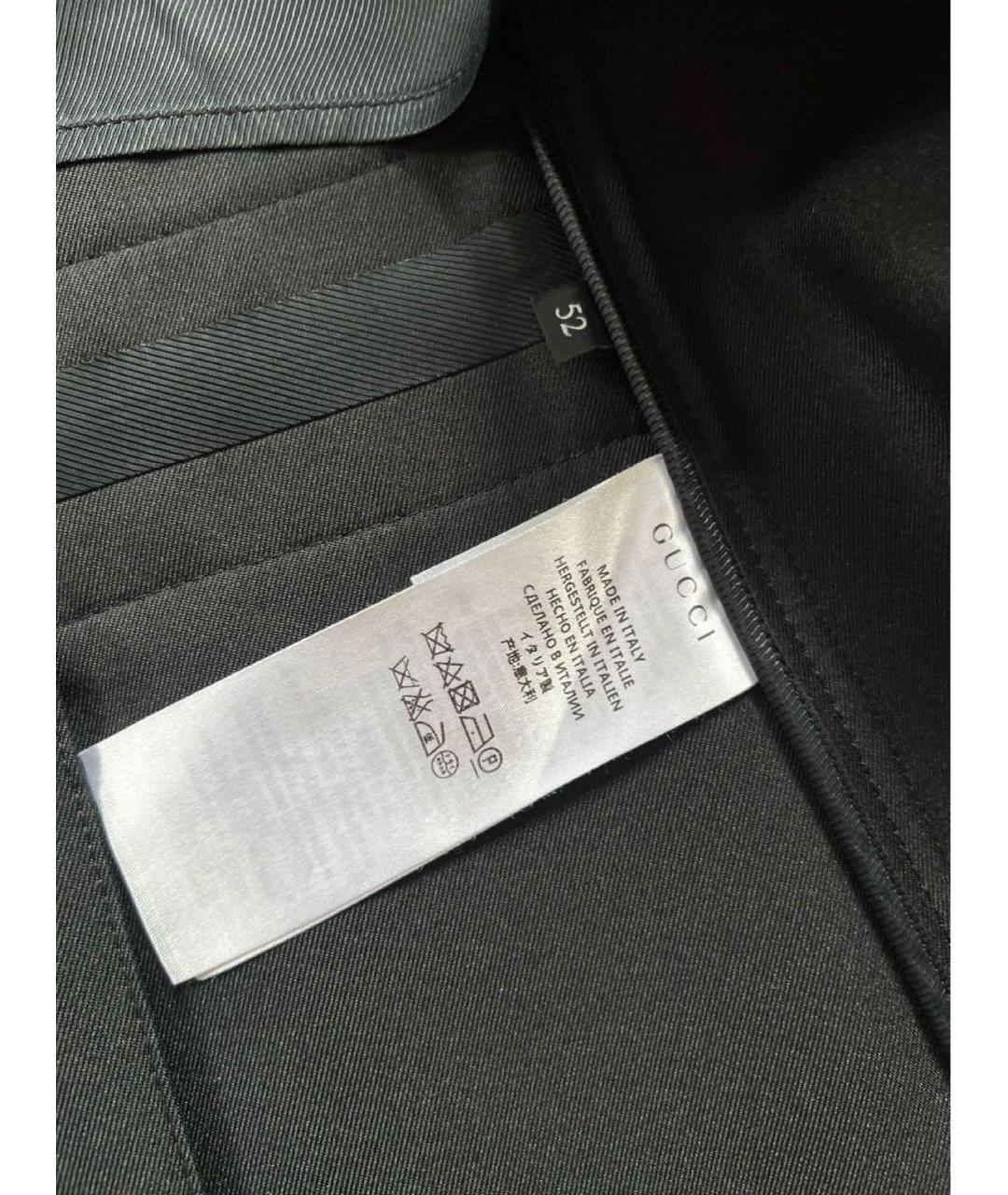 GUCCI Темно-синее шерстяное пальто, фото 6