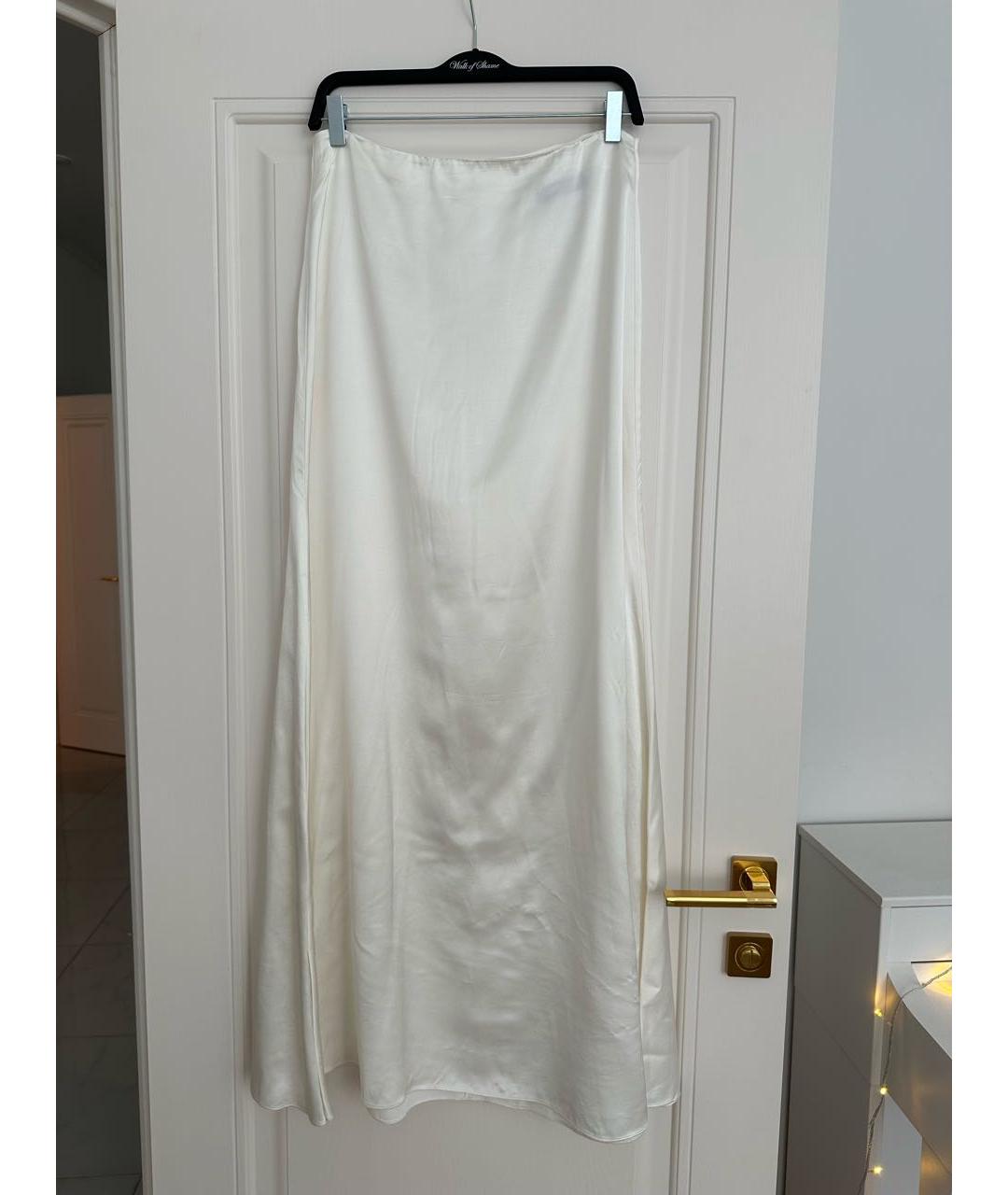 FABIANA FILIPPI Белая шелковая юбка макси, фото 5
