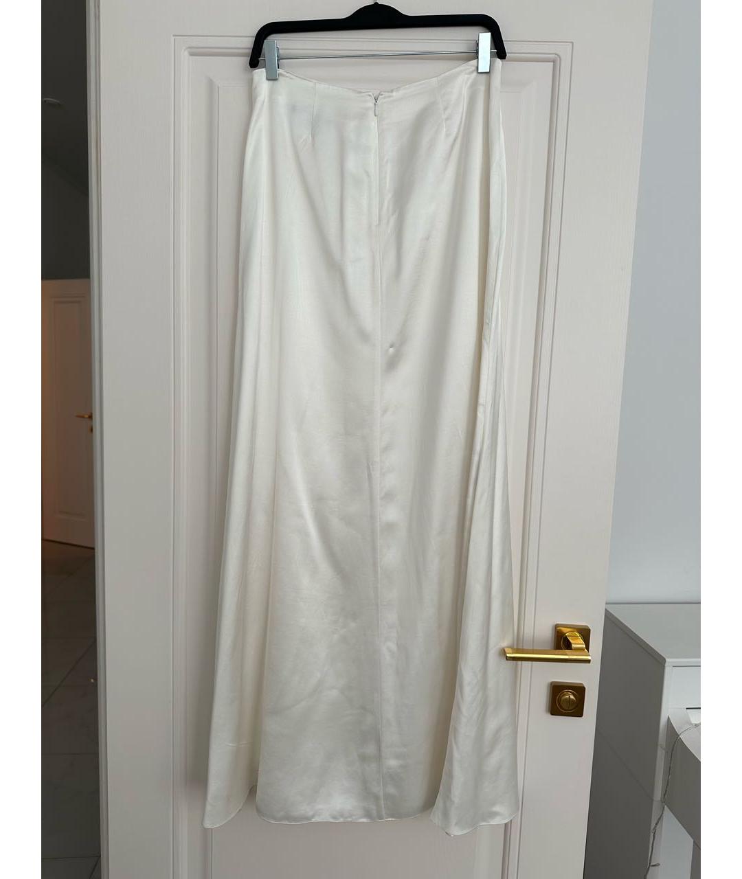 FABIANA FILIPPI Белая шелковая юбка макси, фото 2