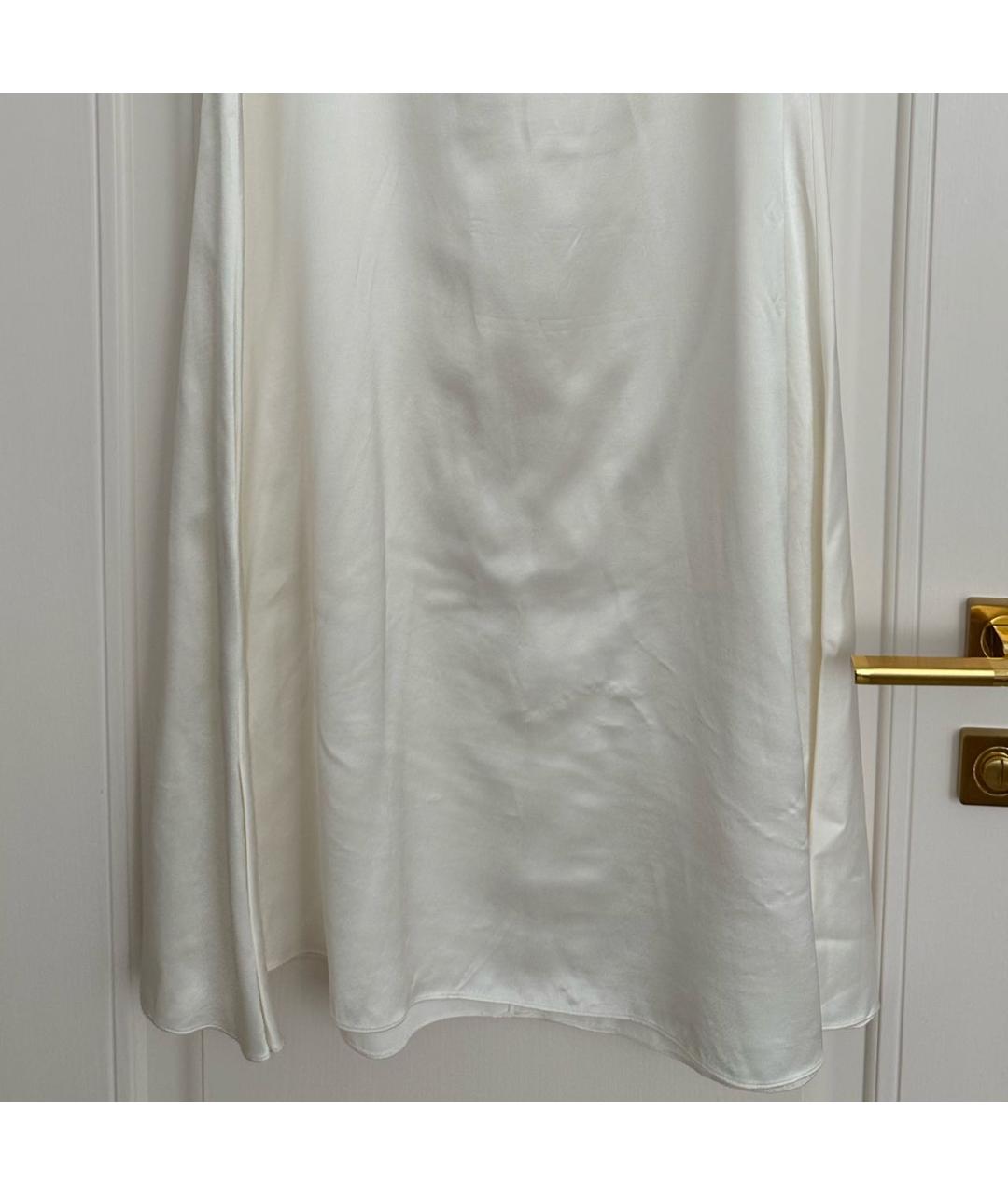 FABIANA FILIPPI Белая шелковая юбка макси, фото 4