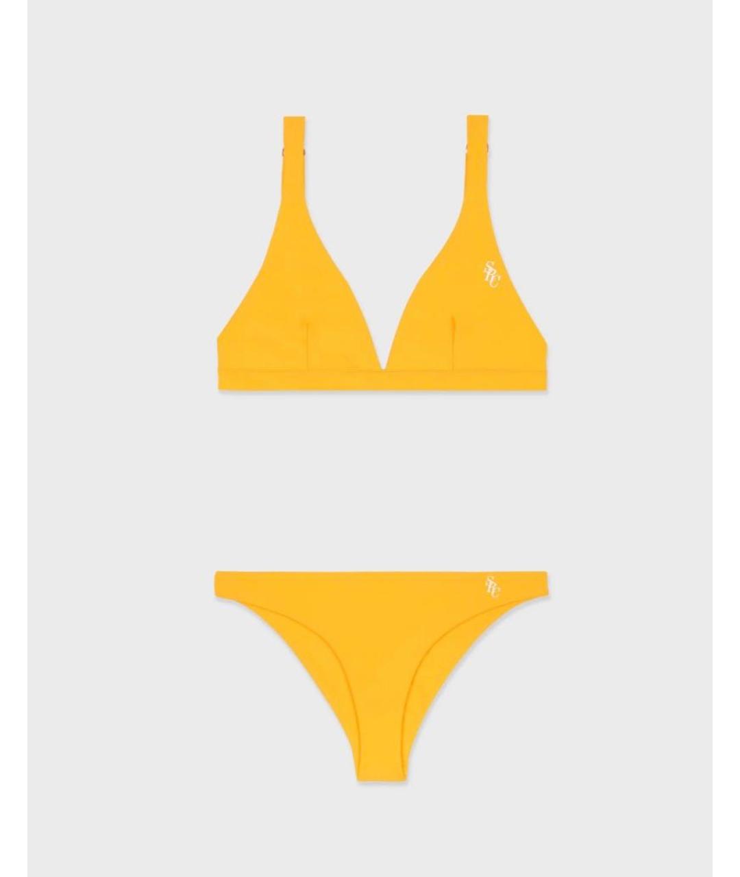 SPORTY AND RICH Желтый полиамидовый купальник, фото 7