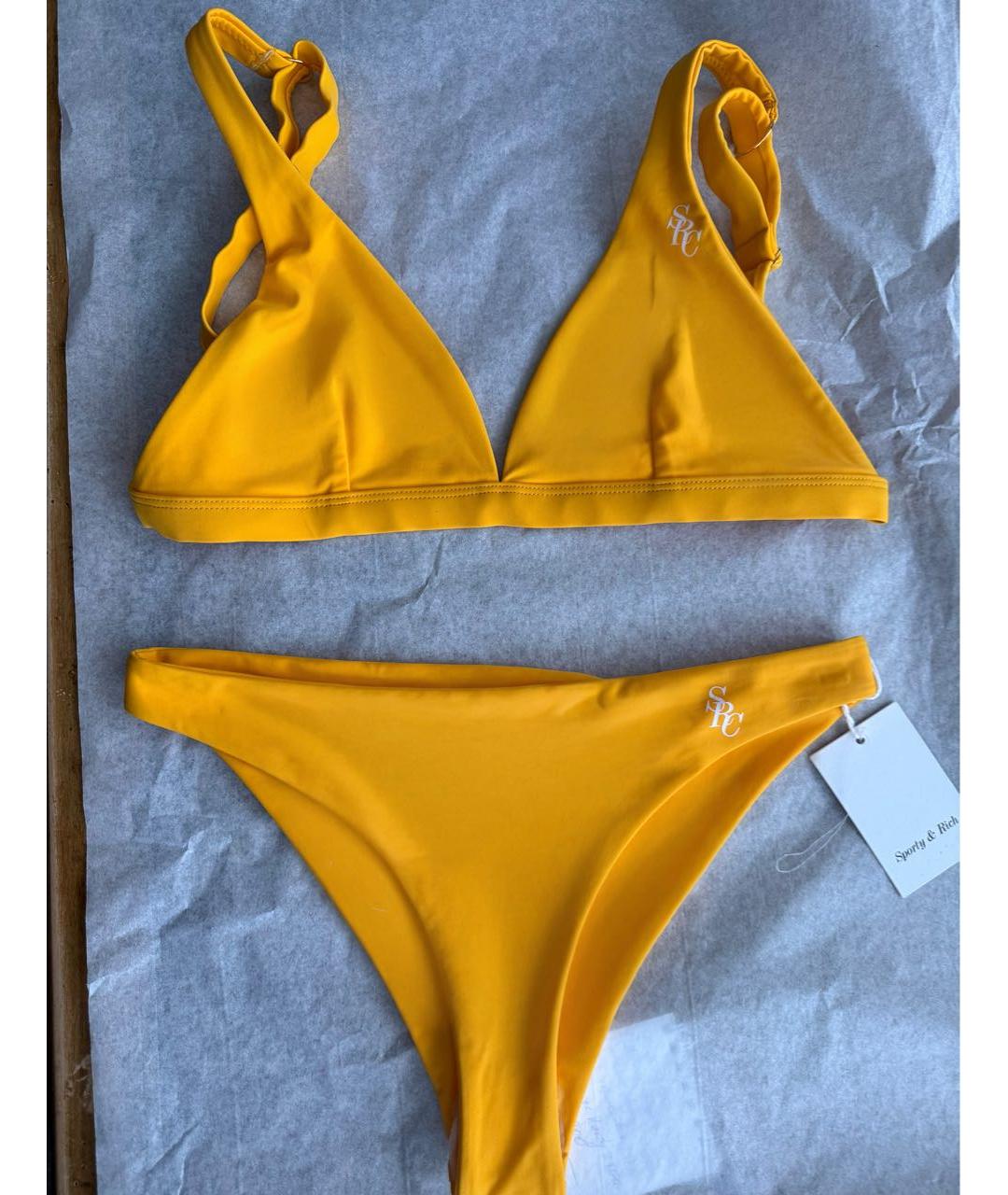 SPORTY AND RICH Желтый полиамидовый купальник, фото 2