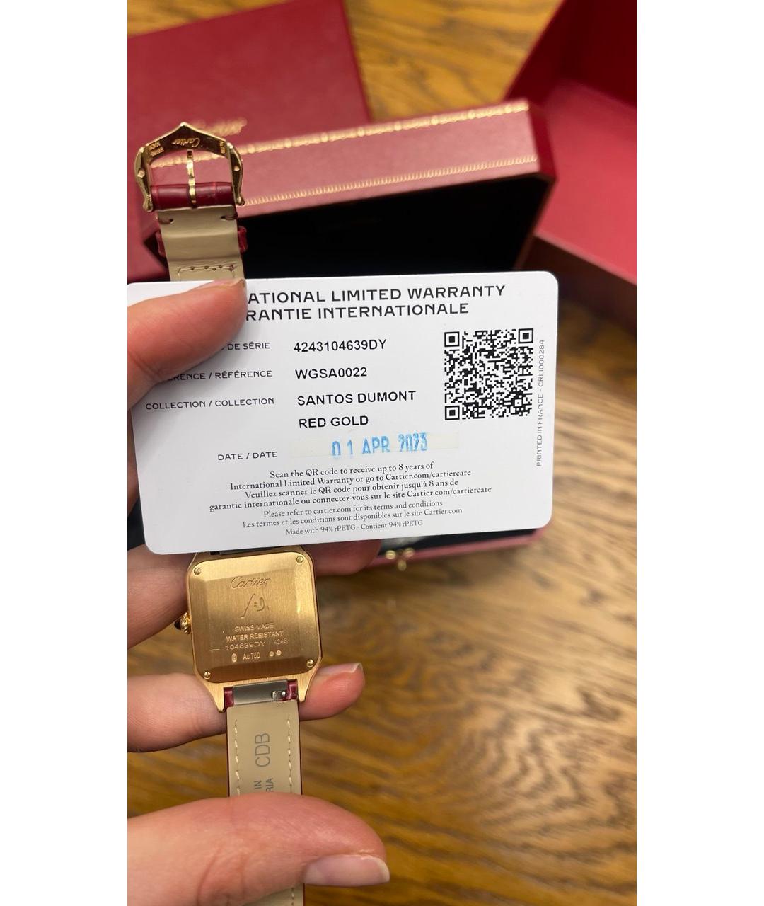 CARTIER Золотые часы из розового золота, фото 6