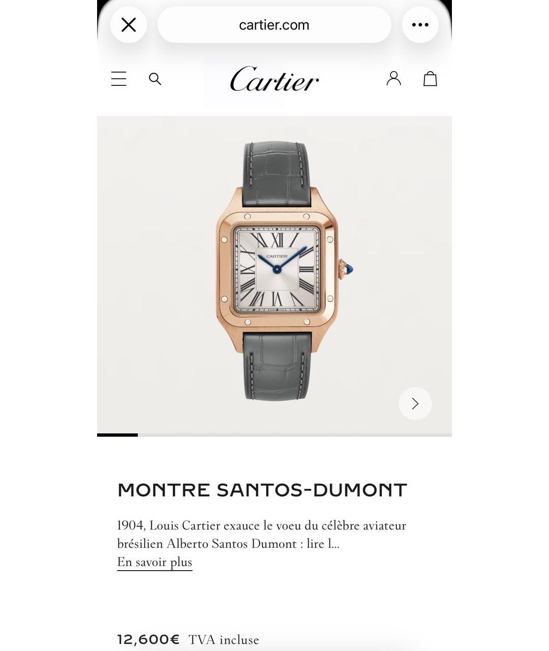 CARTIER Золотые часы из розового золота, фото 9