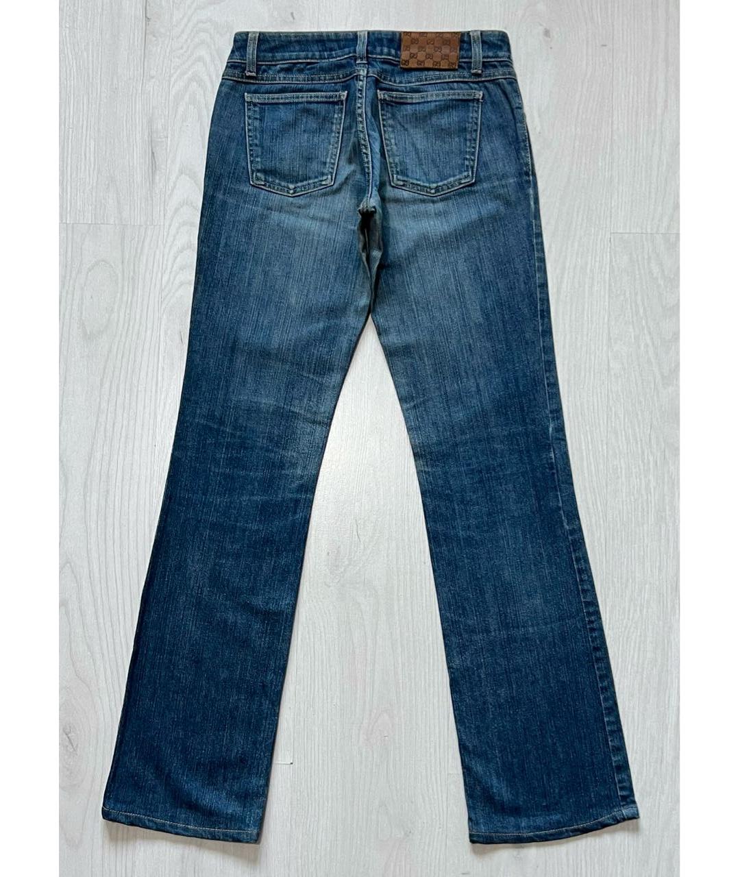 GUCCI Синие хлопковые джинсы, фото 2