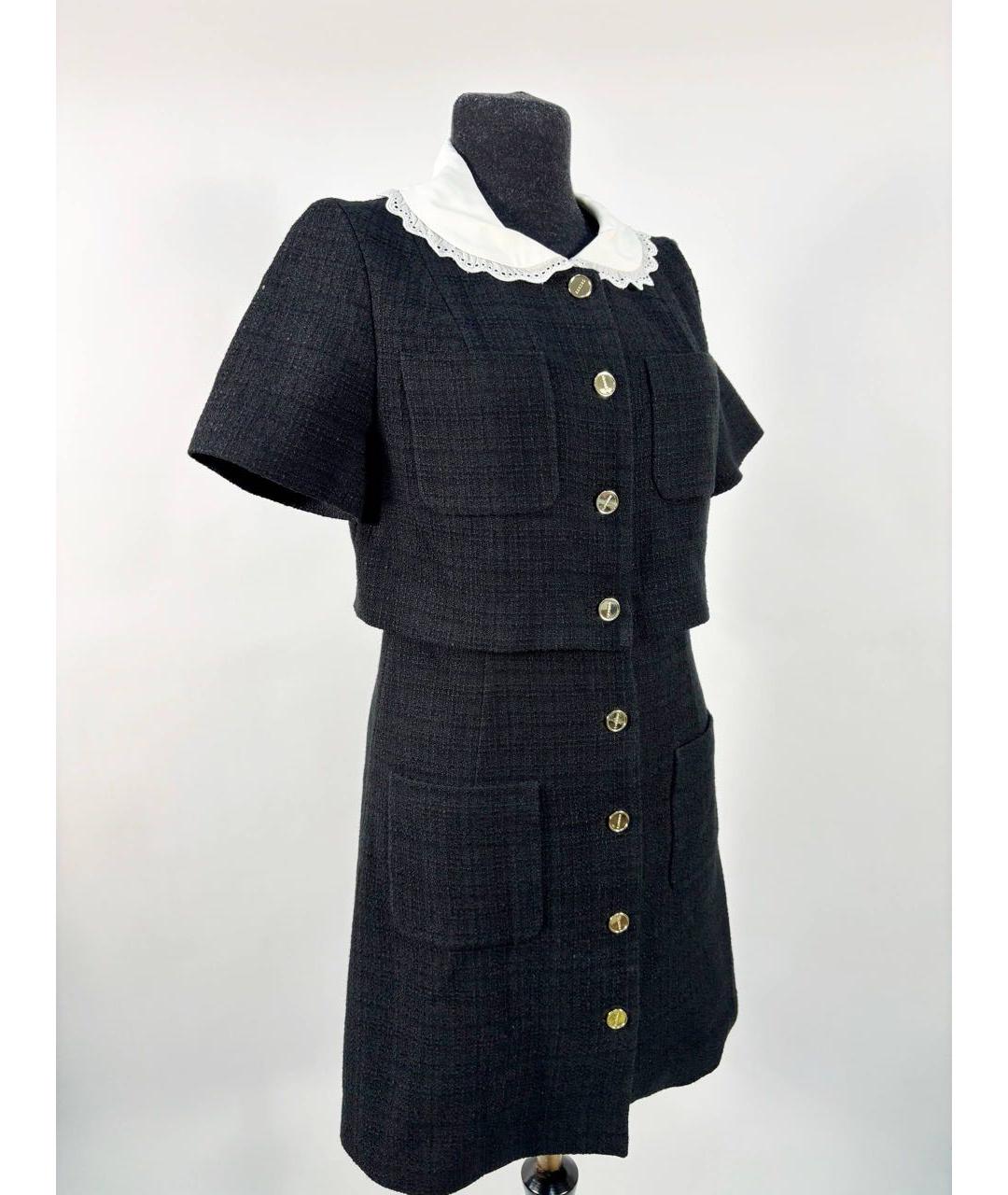 SANDRO Черное повседневное платье, фото 8