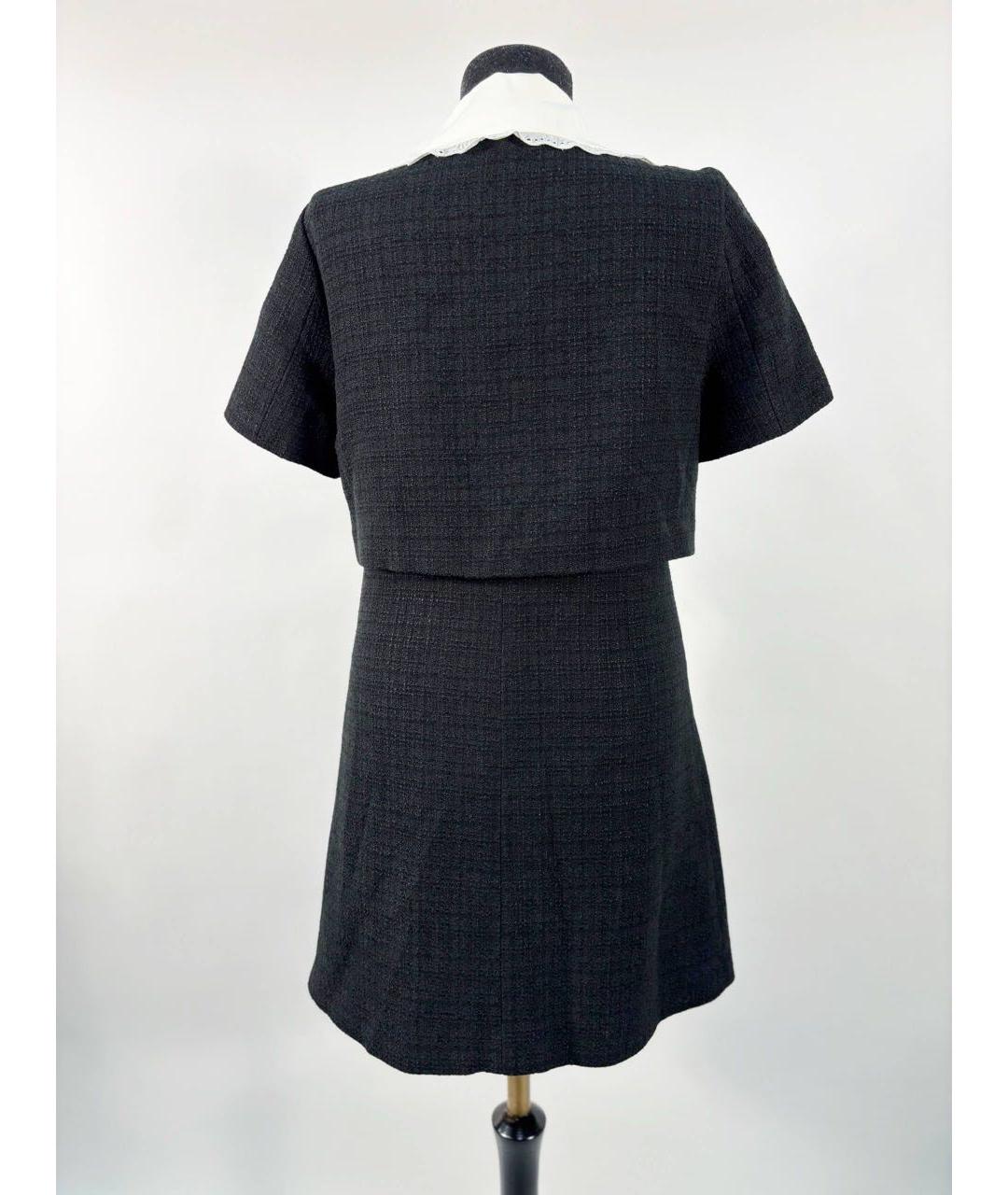 SANDRO Черное повседневное платье, фото 2