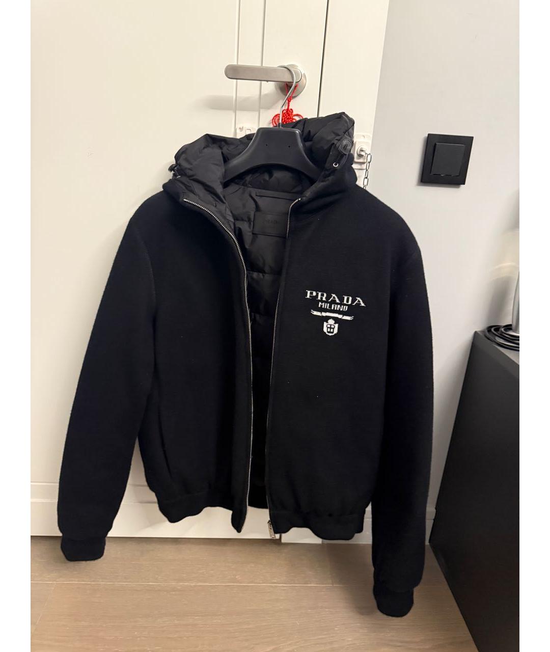PRADA Черная кашемировая куртка, фото 6