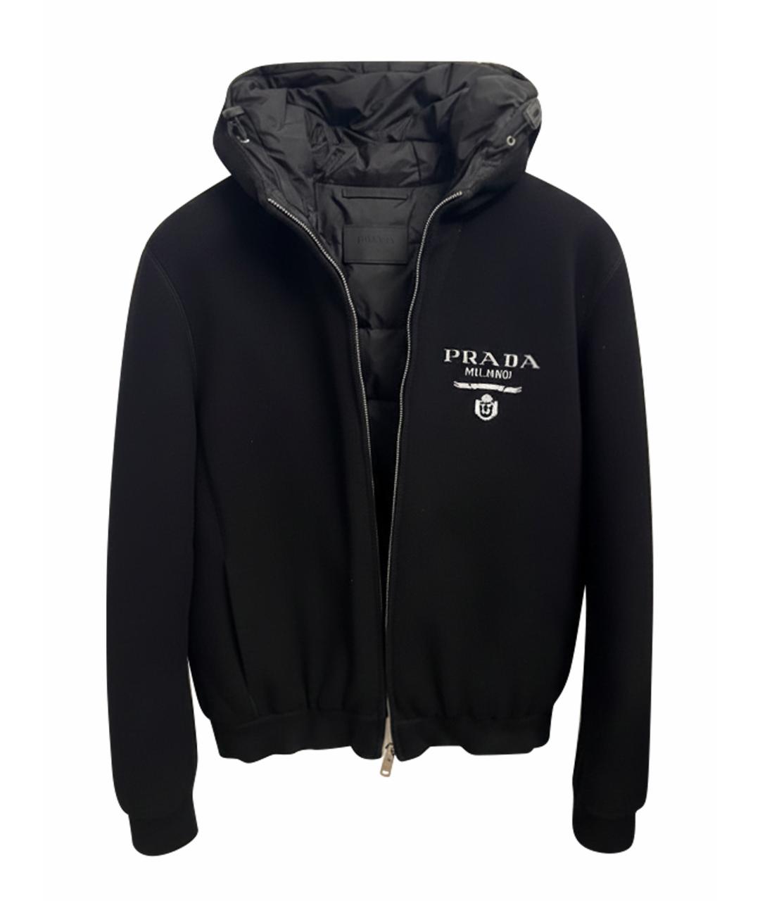 PRADA Черная кашемировая куртка, фото 1