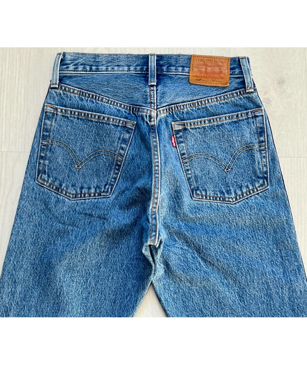 LEVI'S Голубые хлопковые джинсы слим, фото 4