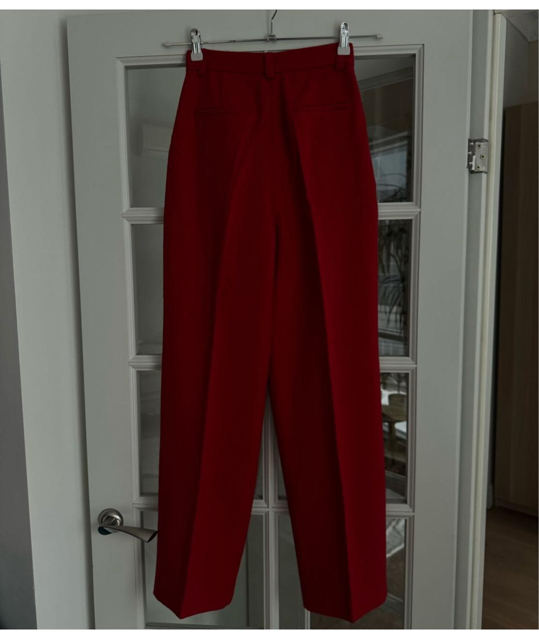 12 STOREEZ Красные шерстяные брюки широкие, фото 2