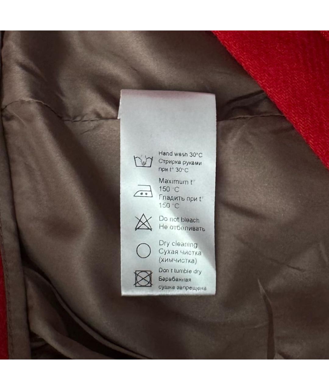 12 STOREEZ Красные шерстяные брюки широкие, фото 5