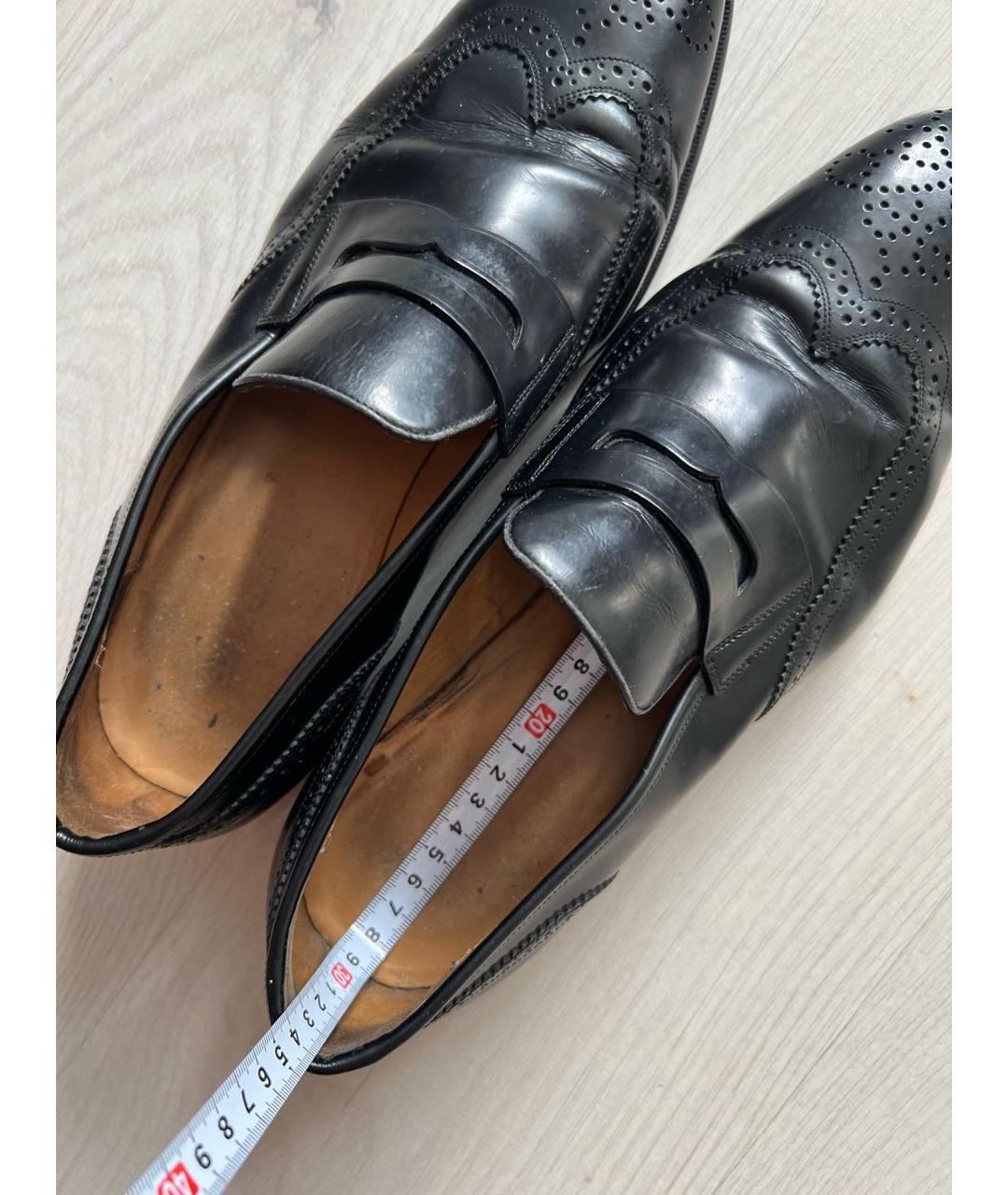 BALLY Черные кожаные низкие ботинки, фото 8