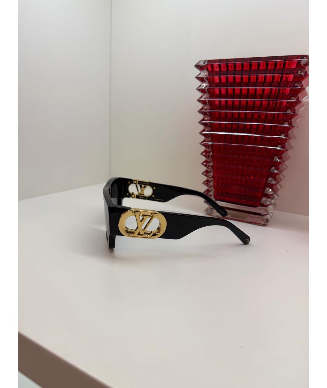 LOUIS VUITTON Черные пластиковые солнцезащитные очки, фото 2