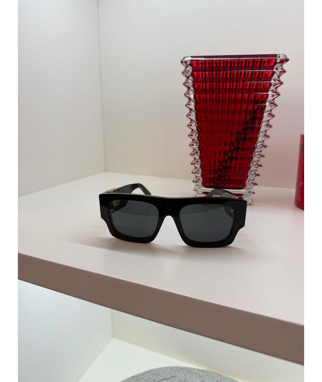 LOUIS VUITTON Черные пластиковые солнцезащитные очки, фото 5