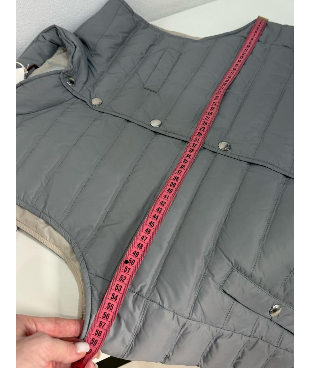 BRUNELLO CUCINELLI Серый полиамидовый жилет, фото 8