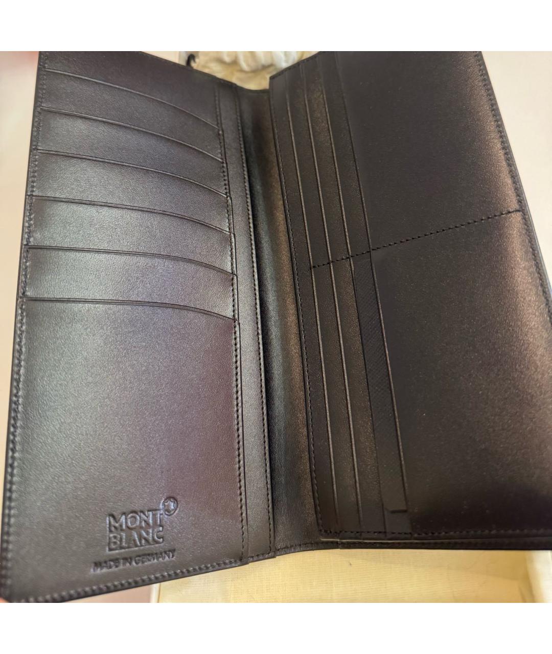 MONTBLANC Темно-синий кожаный кардхолдер, фото 3