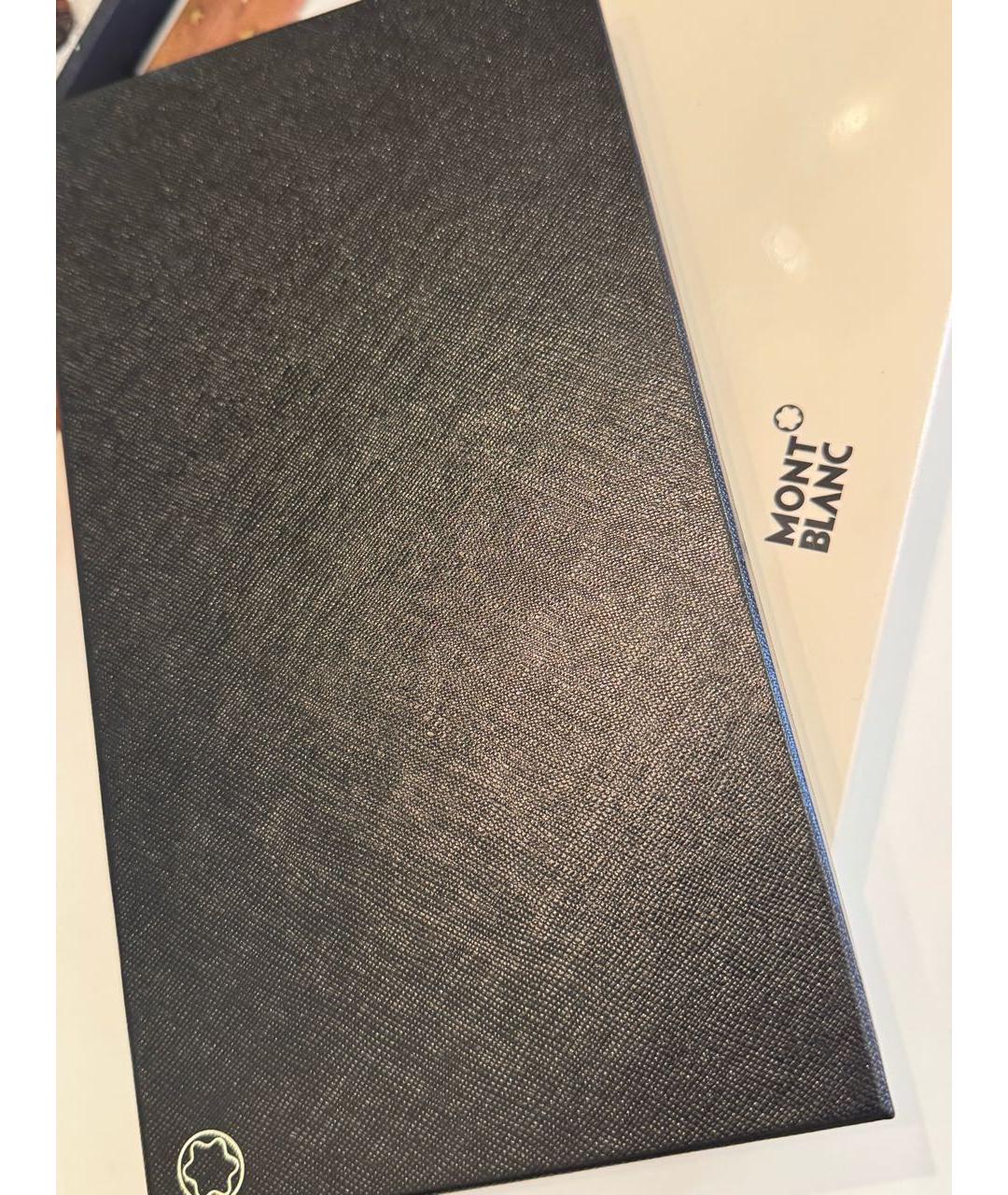 MONTBLANC Темно-синий кожаный кардхолдер, фото 4
