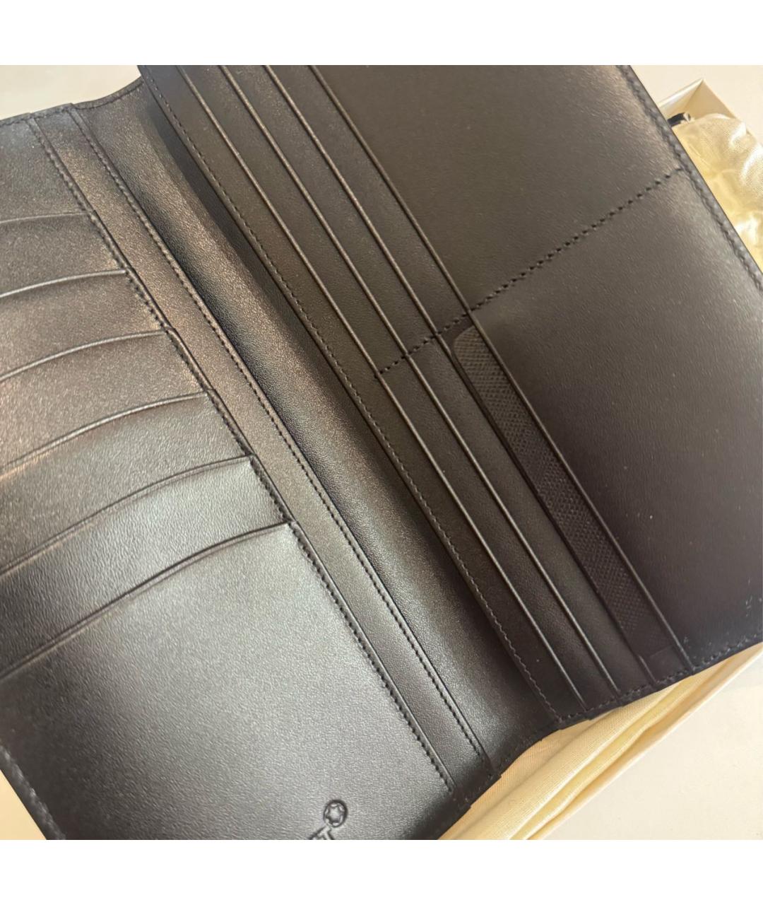 MONTBLANC Темно-синий кожаный кардхолдер, фото 2