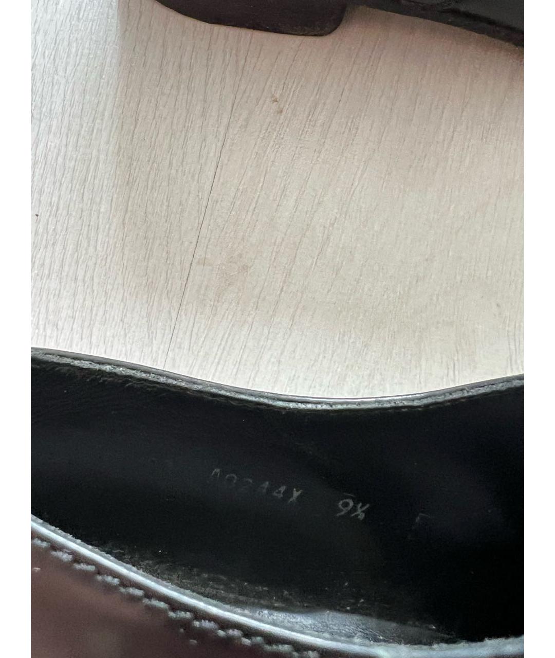 ZEGNA Черные кожаные низкие ботинки, фото 6