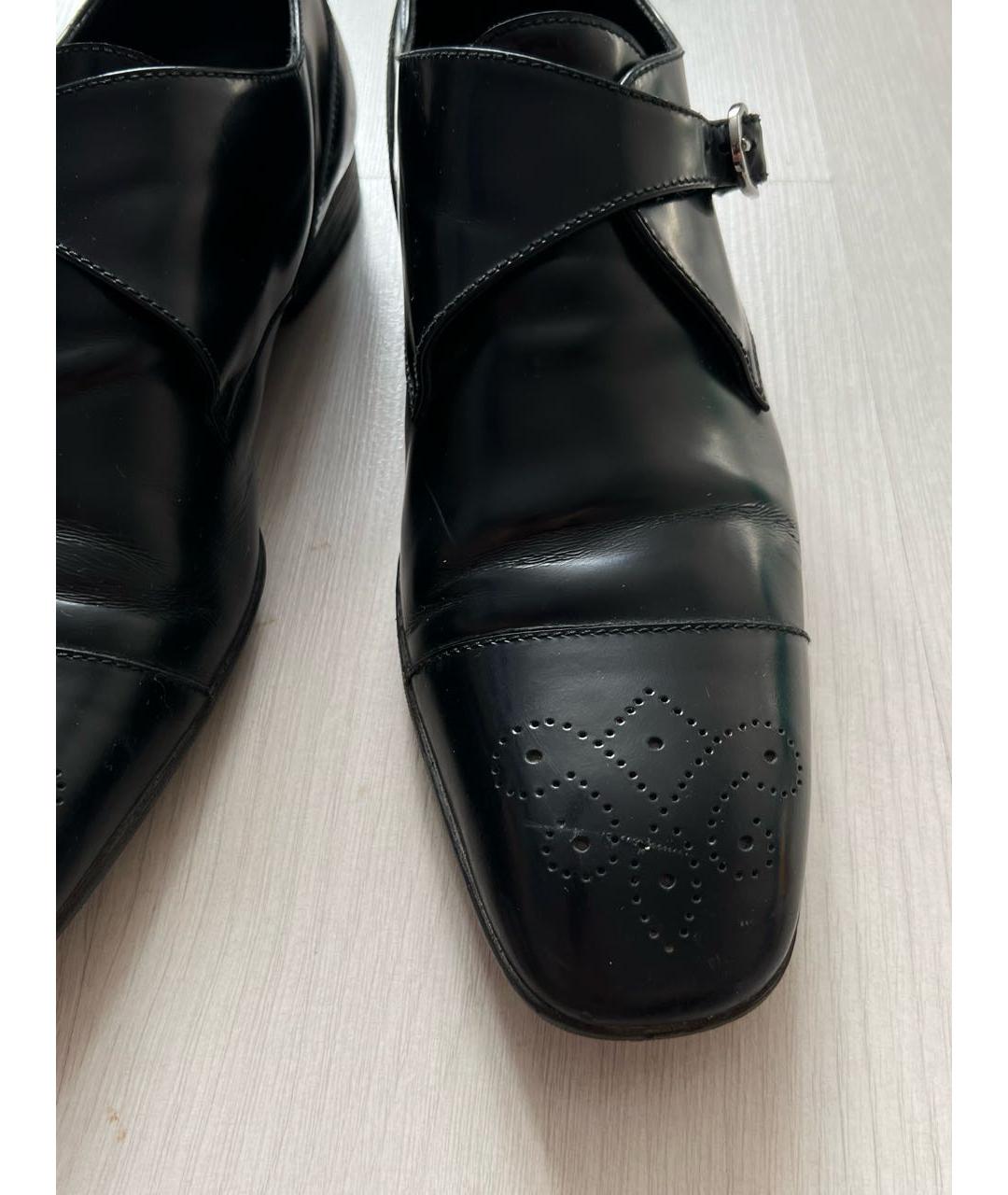 ZEGNA Черные кожаные низкие ботинки, фото 5