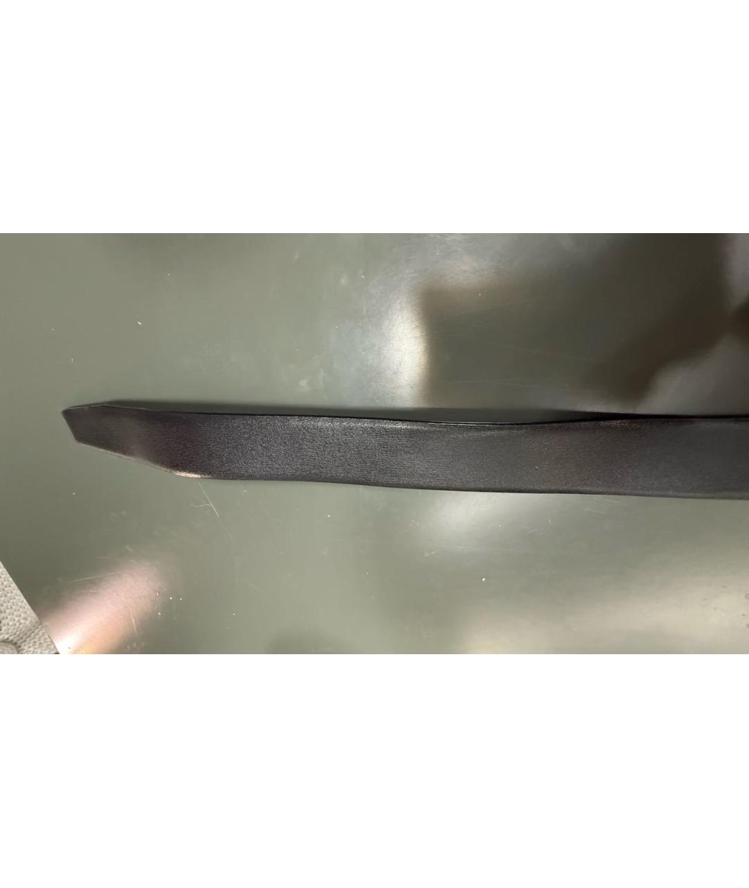 VALENTINO Антрацитовый кожаный ремень, фото 5