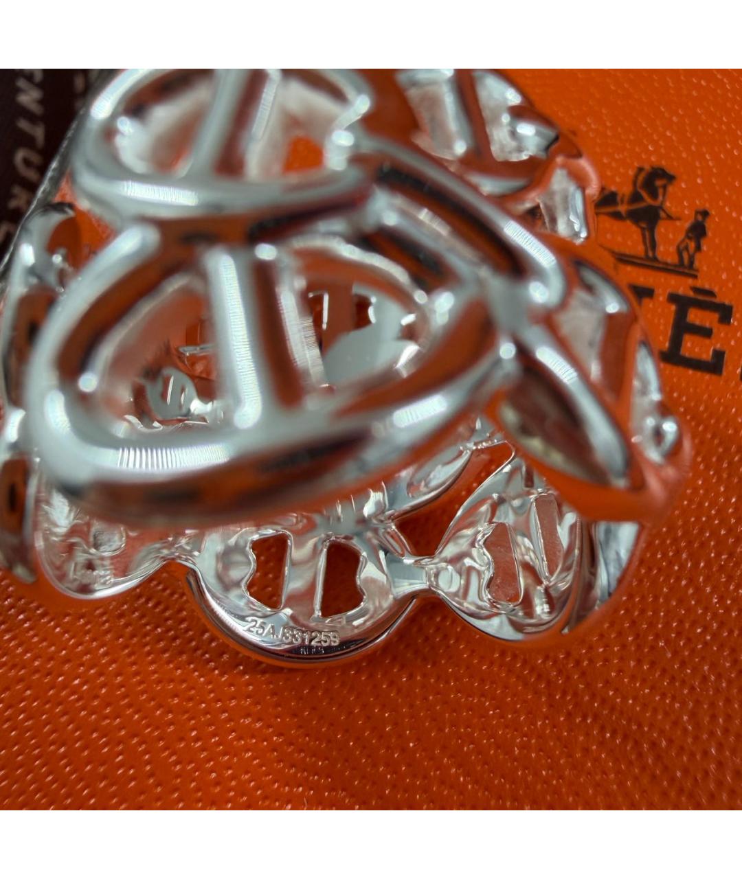 HERMES Серебряное серебряное кольцо, фото 4