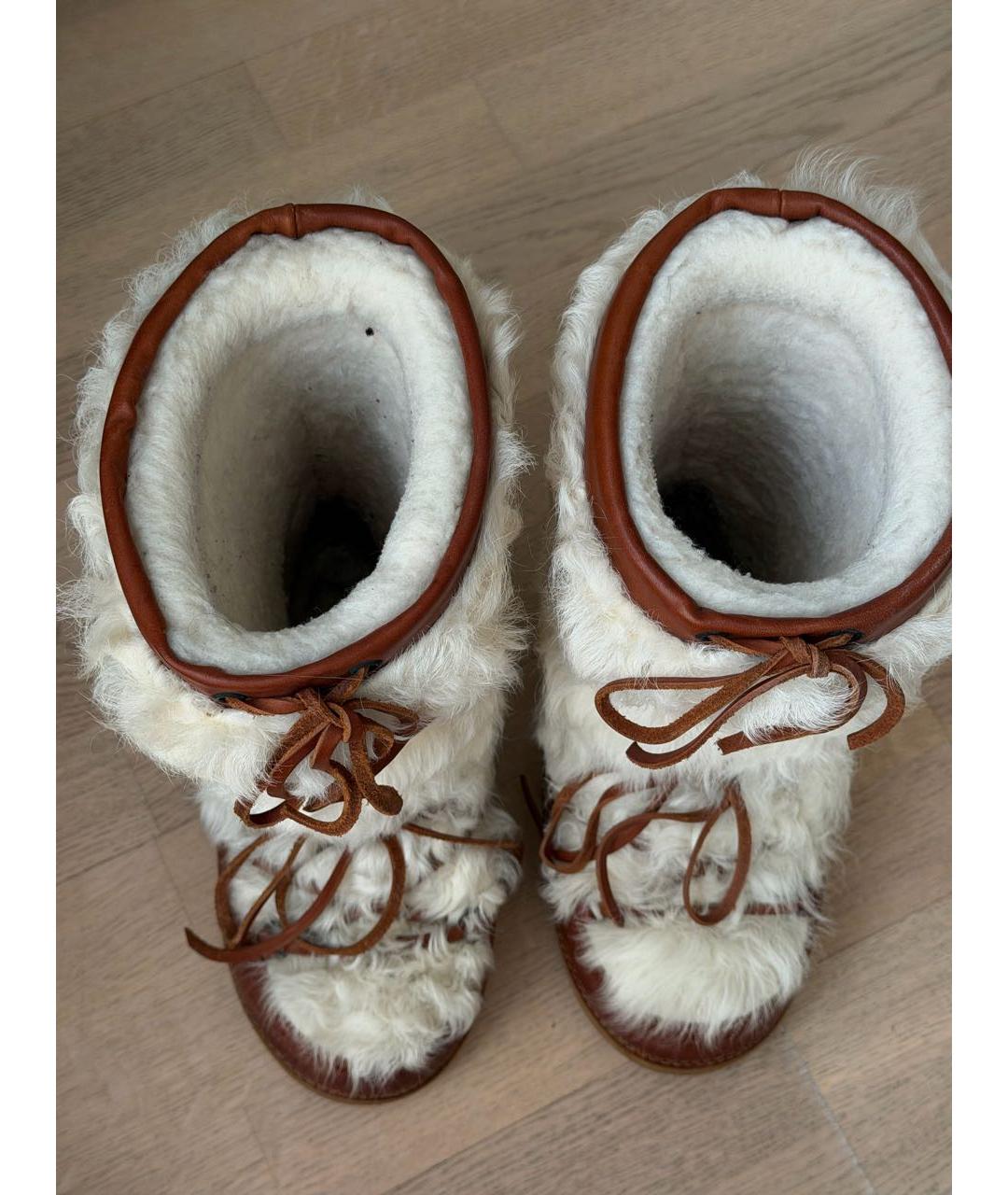 CHLOE Коричневые кожаные ботинки, фото 3