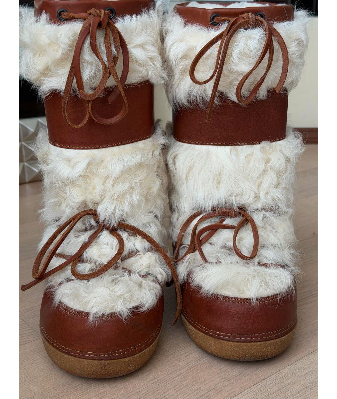 CHLOE Коричневые кожаные ботинки, фото 2