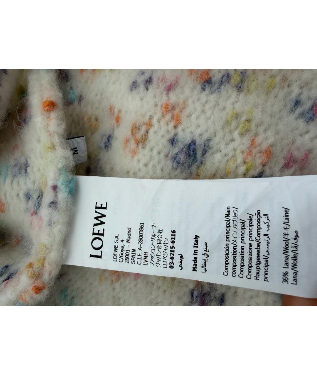 LOEWE Мульти шерстяной кардиган, фото 4