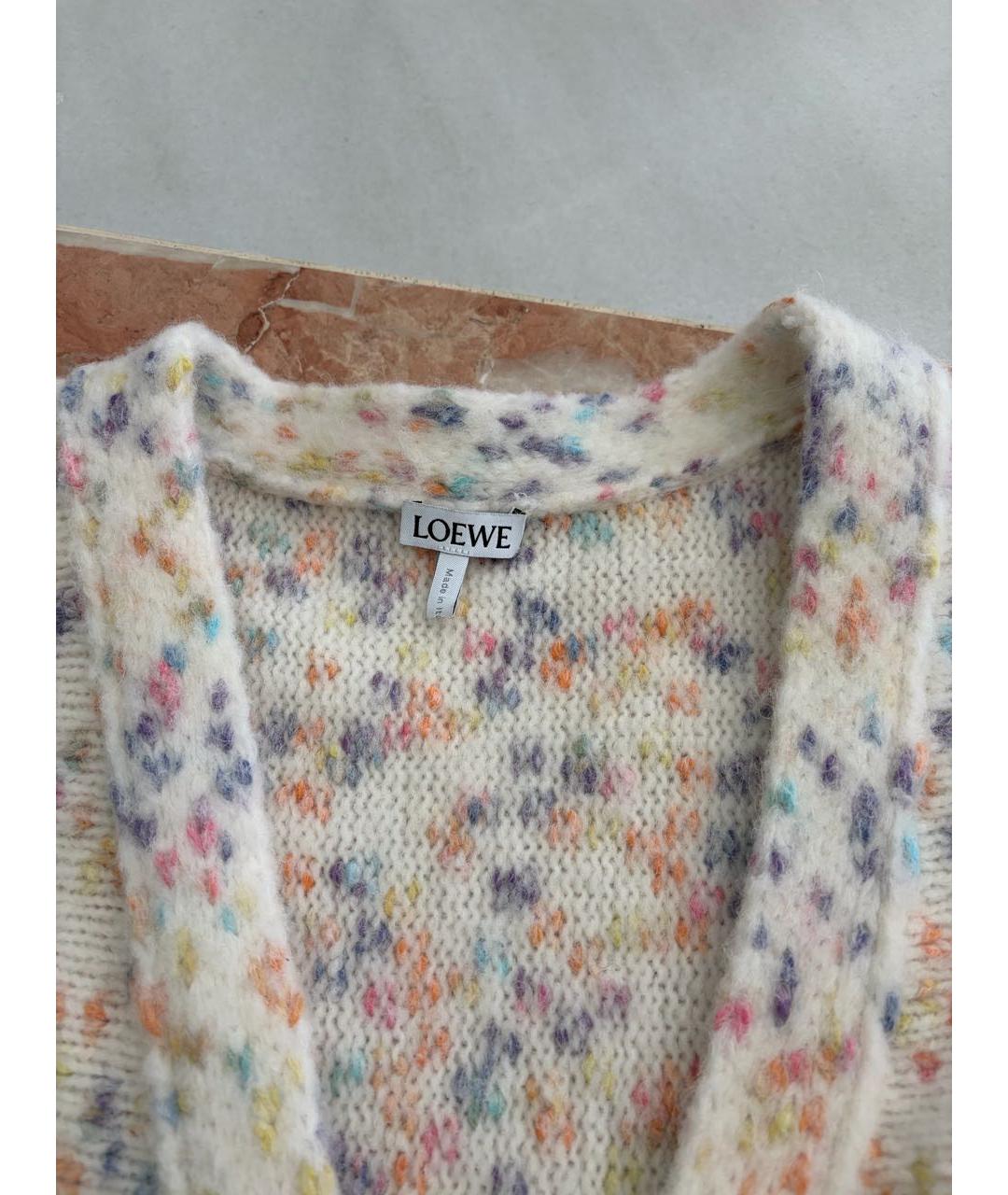 LOEWE Мульти шерстяной кардиган, фото 3