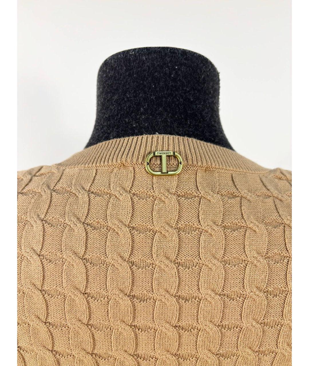 TWIN-SET Коричневый костюм с юбками, фото 8