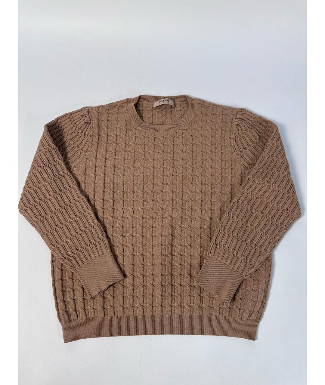 TWIN-SET Коричневый костюм с юбками, фото 9