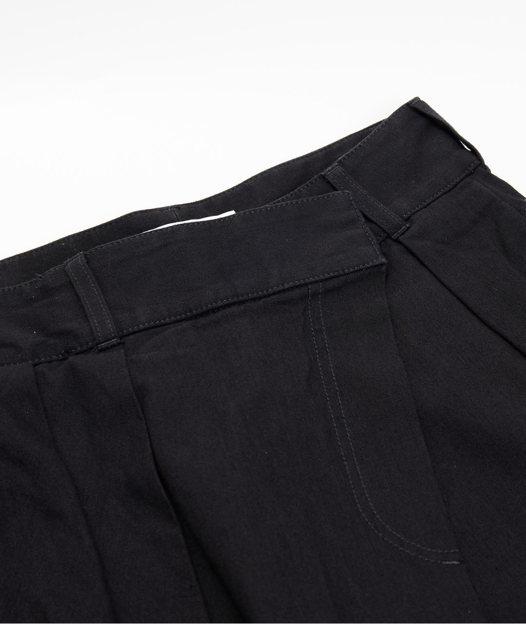 LOEWE Черные хлопковые прямые брюки, фото 5