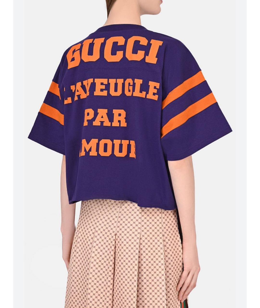 GUCCI Хлопковая футболка, фото 6