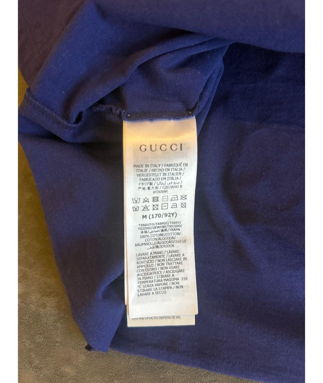 GUCCI Хлопковая футболка, фото 4