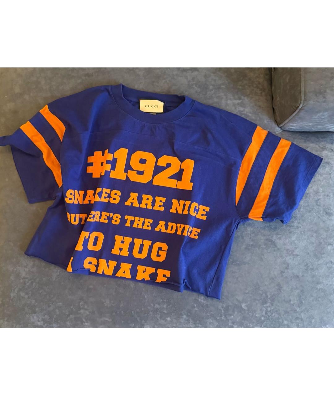 GUCCI Хлопковая футболка, фото 5