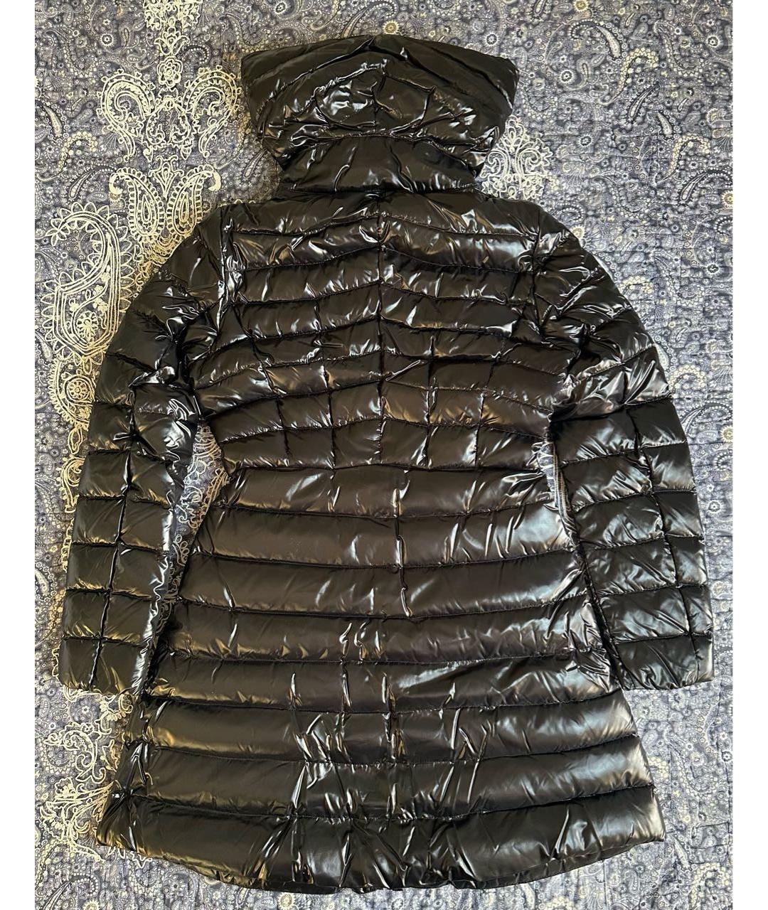 MONCLER Черный полиамидовый пуховик, фото 2