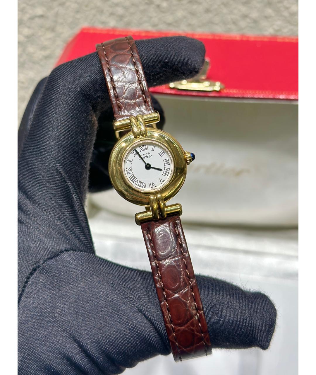 CARTIER Белые серебряные часы, фото 3