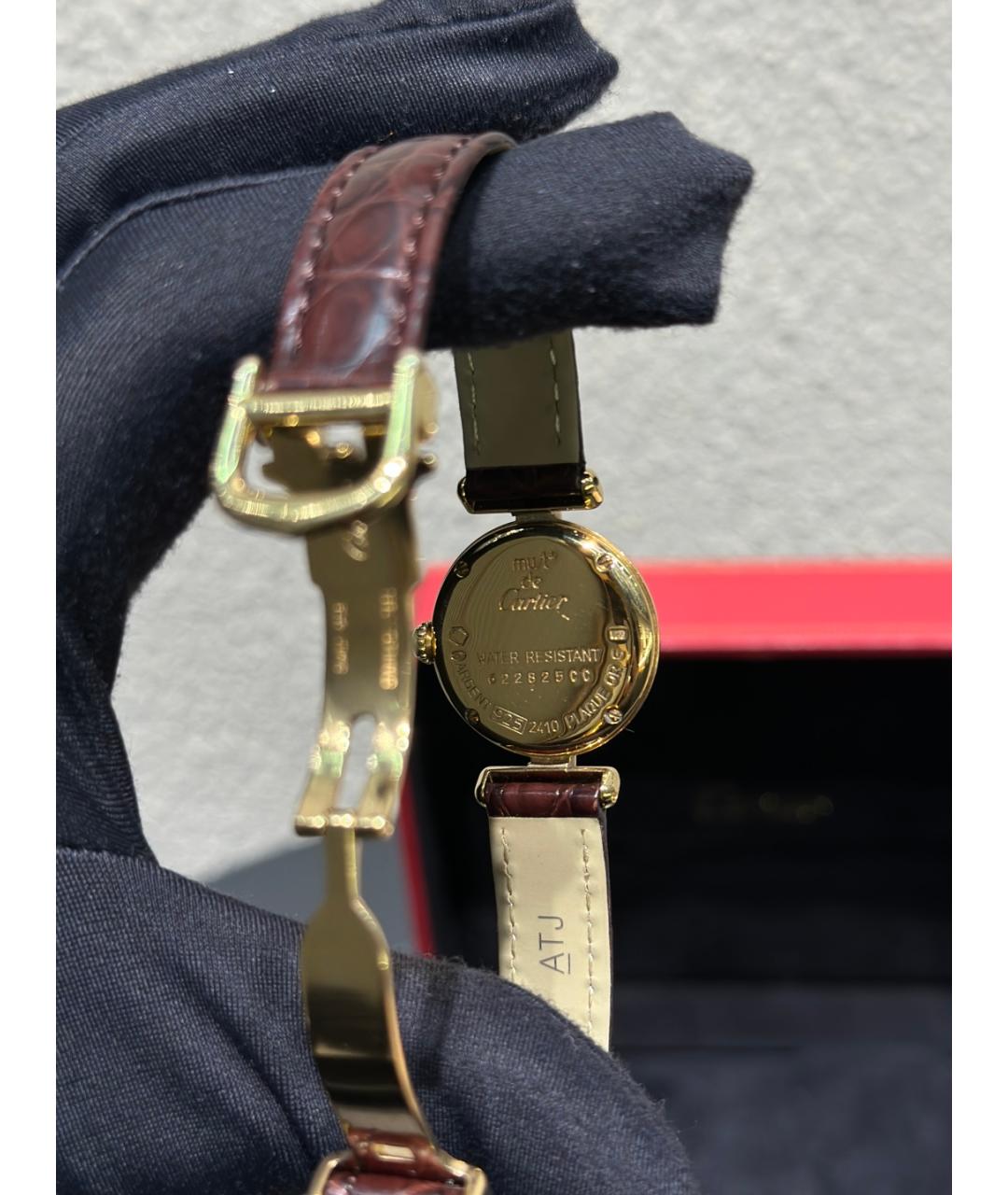 CARTIER Белые серебряные часы, фото 8