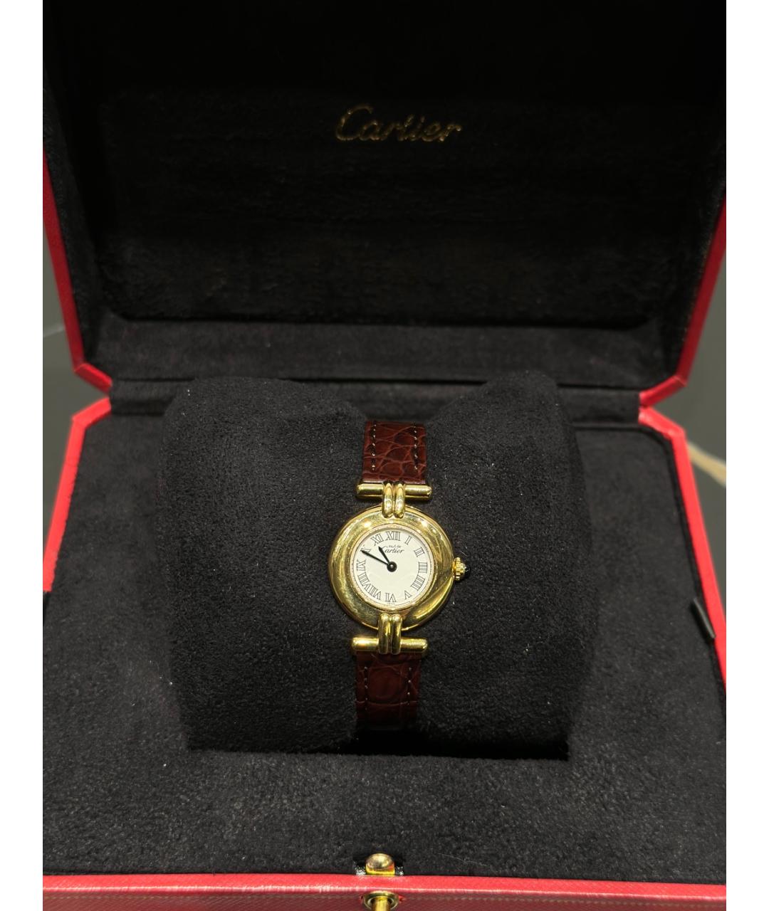 CARTIER Белые серебряные часы, фото 2