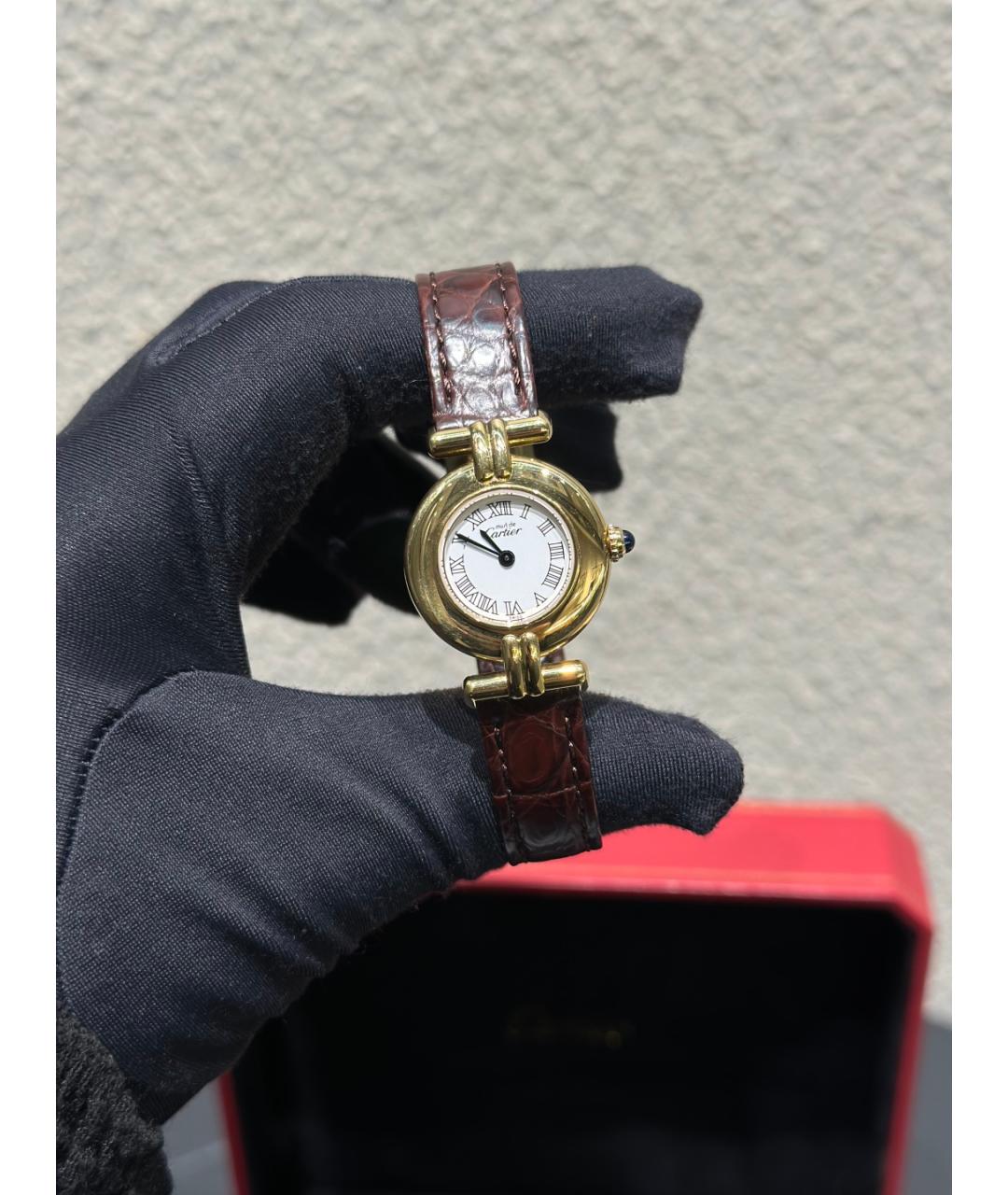 CARTIER Белые серебряные часы, фото 5