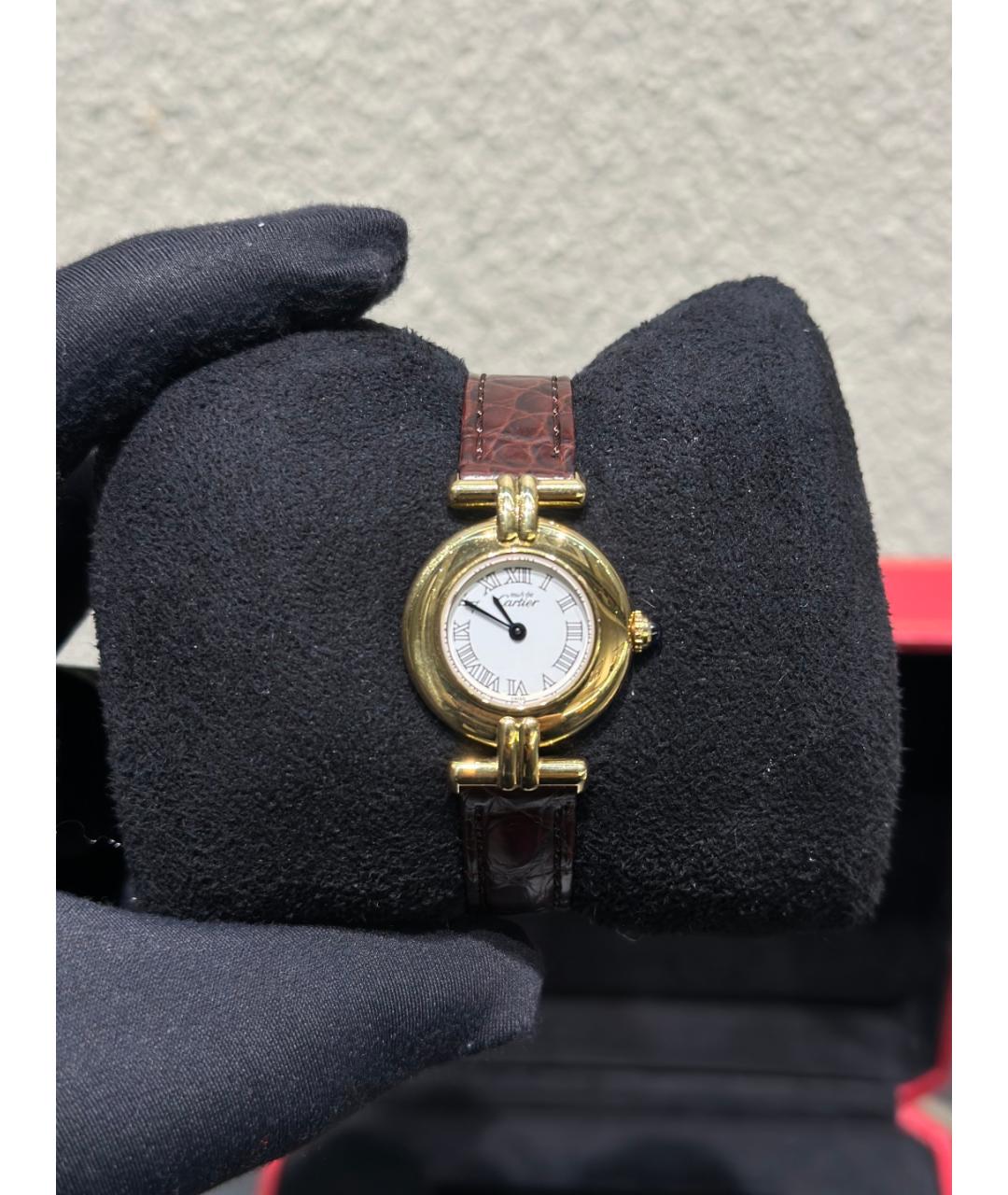 CARTIER Белые серебряные часы, фото 4