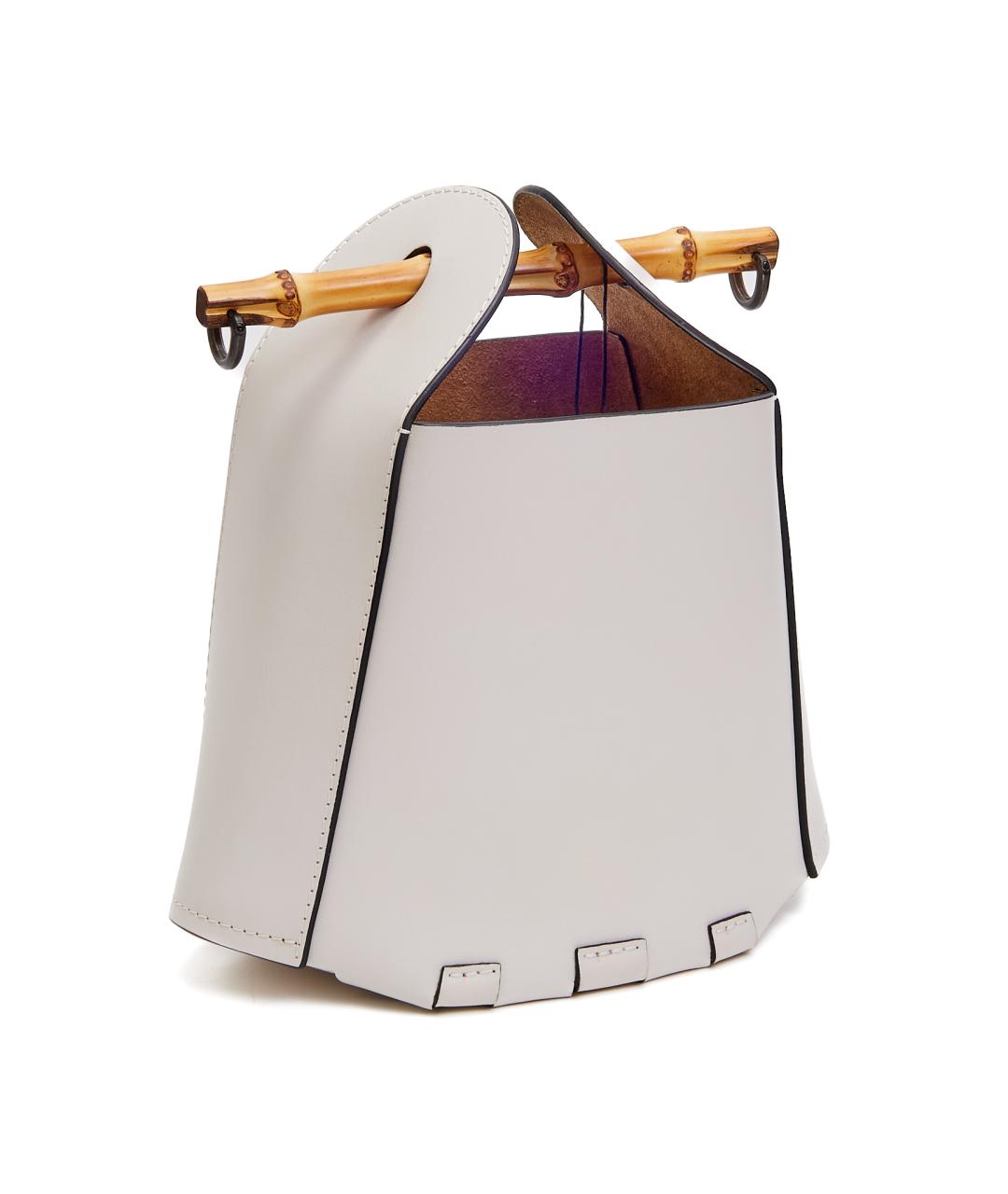 LOEWE Бежевая кожаная сумка через плечо, фото 3