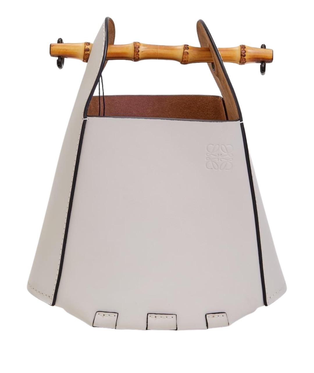 LOEWE Бежевая кожаная сумка через плечо, фото 1