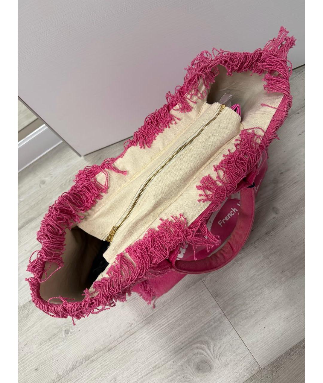 MC2 SAINT BARTH Розовая пляжная сумка, фото 4