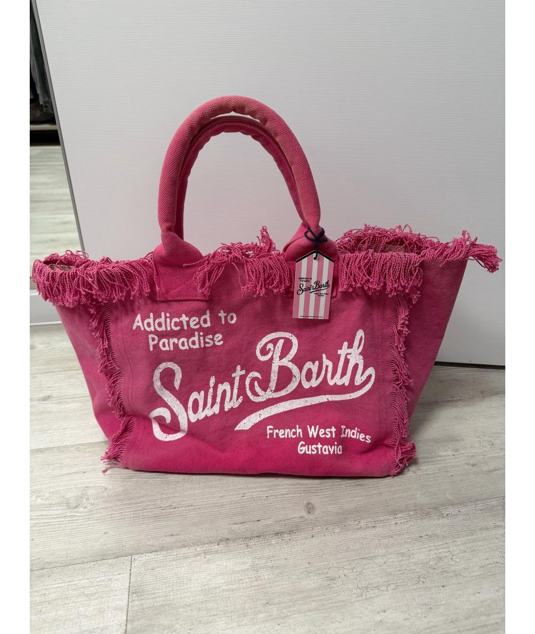 MC2 SAINT BARTH Розовая пляжная сумка, фото 3