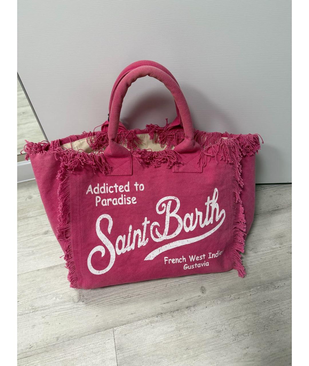 MC2 SAINT BARTH Розовая пляжная сумка, фото 5